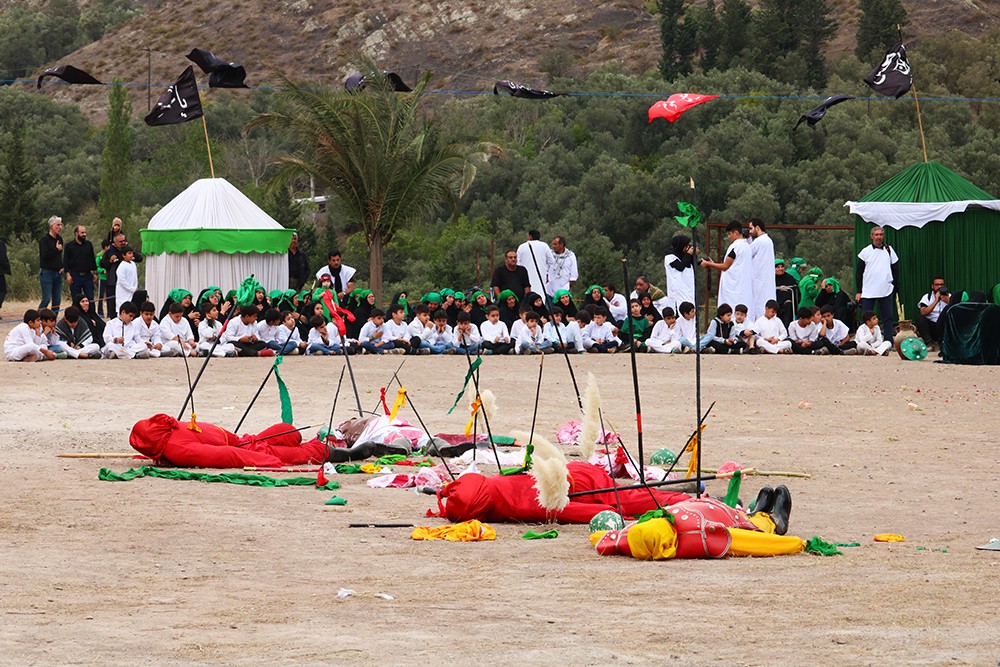 مراسم تعزیه در روستای گنجه رودبار